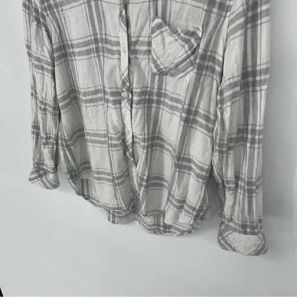 Rails Allison Silver Plaid Shirt‎ Size Large - Picture 14 of 16